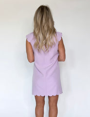 Lilac Scalloped Dress