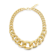 Thick and Thin Curb Chain Necklace