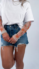 White Sheer Tee Combo Top