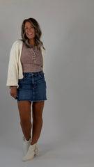 Cream Knit Shrug