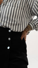 Black Corduroy Skort