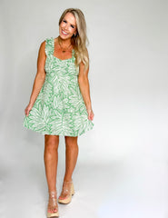Leafy Tank Dress