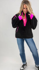Black and Neon Sherpa