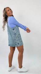Starlight Blue Denim Overall Dress