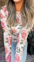 Lace Rose Layering Top