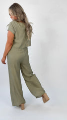 Olive Linen Set