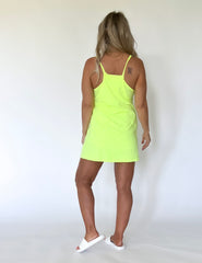 Neon Yellow Dress with a Romp