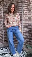 Clay Rose Floral Cardigan