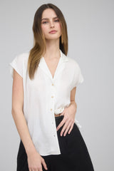 Crisp Intentions Button Down Top