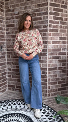 Clay Rose Floral Cardigan