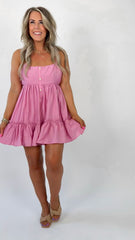 Candy Pink Ruffle Dress