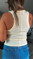 Ivory Ribbed Tank