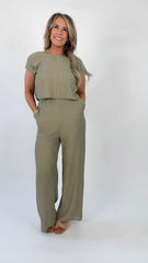 Olive Linen Set