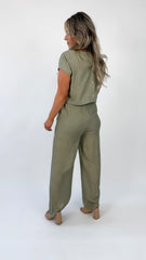 Olive Linen Set