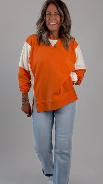Orange Oversized Top