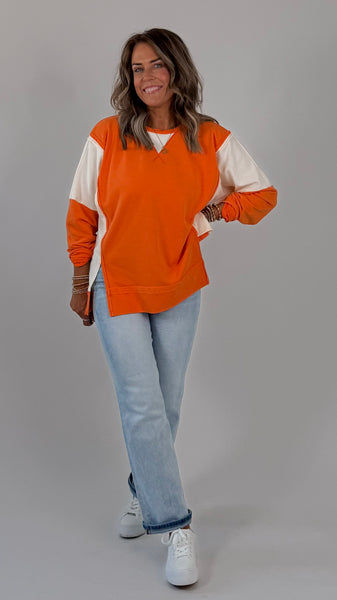 Orange Oversized Top