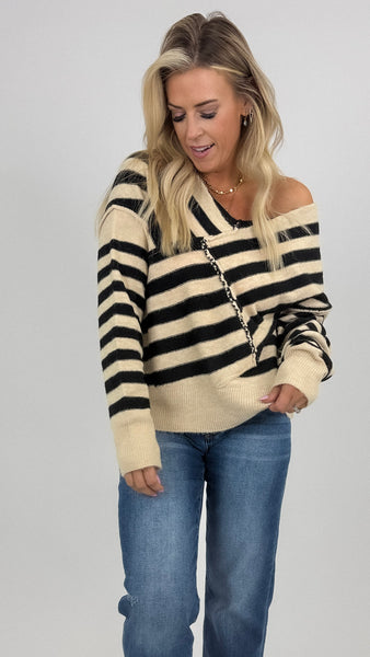 Cross Stripe Top