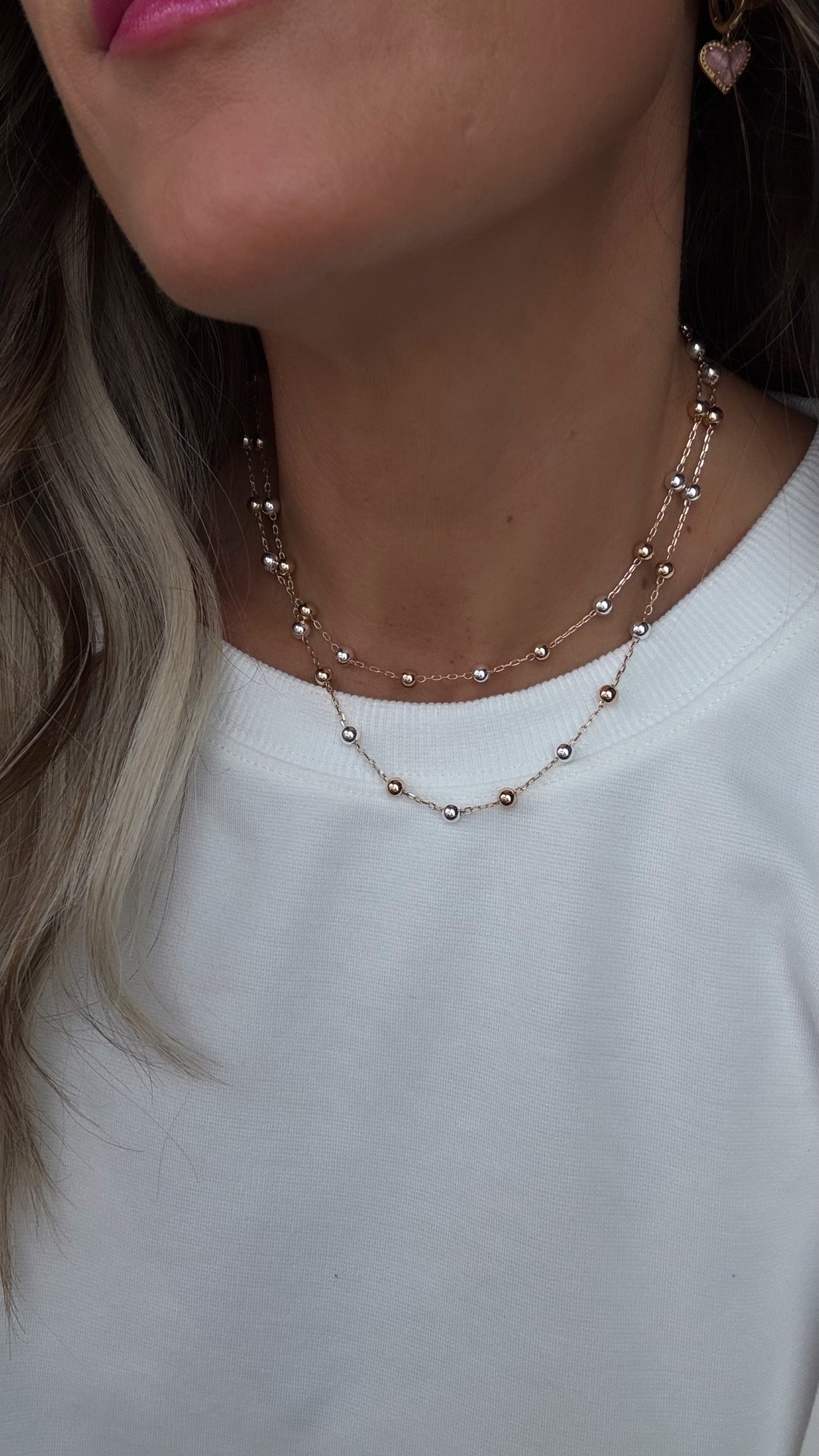 Magnetic Closure Beaded Necklace