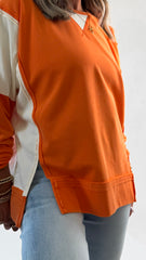 Orange Oversized Top