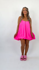 Hot Pink Volume Dress