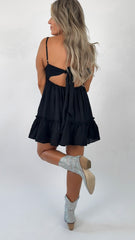 Black Ruffle Dress