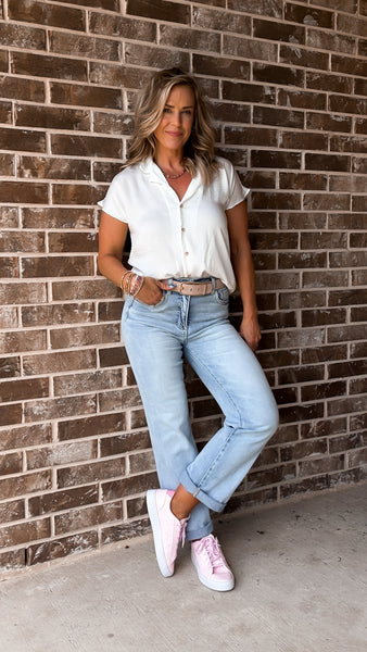 Light Straight Denim Jeans