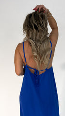 Cobalt Tie Dress