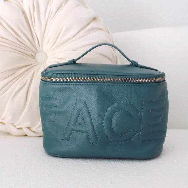 Leather Embossed Face Bag