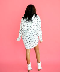 Oversized Star Button Up