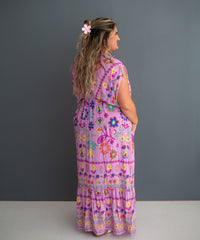 Lilac Dolman Maxi Dress