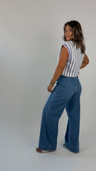 Cloudberry Stripe Top
