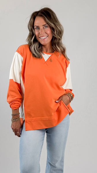 Orange Oversized Top