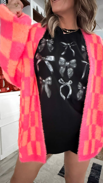 Pink and Orange Cardigan