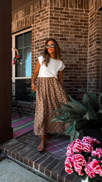 Polka Dot Maxi Dress