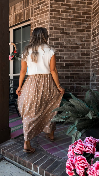 Polka Dot Maxi Dress