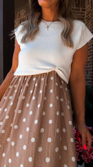 Polka Dot Maxi Dress