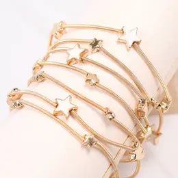 Gold Stars Stretch Bracelet Set
